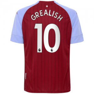 Maglie da Calcio Aston Villa Jack Grealish 10 Prima 2020 21 – Manica Corta