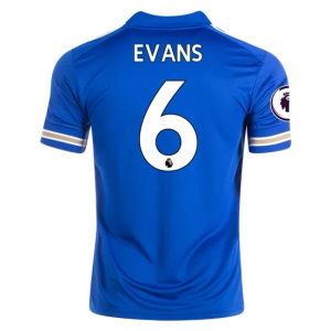 Maglie da Calcio Leicester City Jonny Evans 6 Prima 2020 21 – Manica Corta