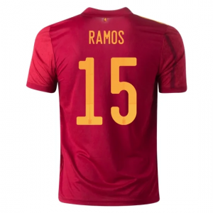 Maglia Calcio Spagna Sergio Ramos 15 Prima Europei 2020 – Manica Corta