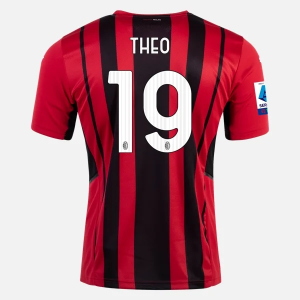 Maglie da Calcio AC Milan Theo Hernandez 19 Prima 2021/22 – Manica Corta