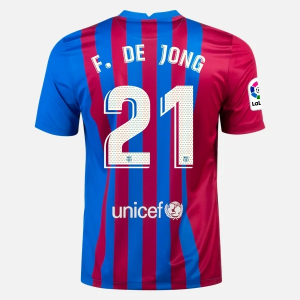 Maglie da Calcio FC Barcelona Frenkie de Jong 21 Prima  2021/22 – Manica Corta
