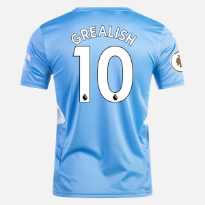 Maglie da Calcio Manchester City Jack Grealish 10 Prima 2021/22 – Manica Corta